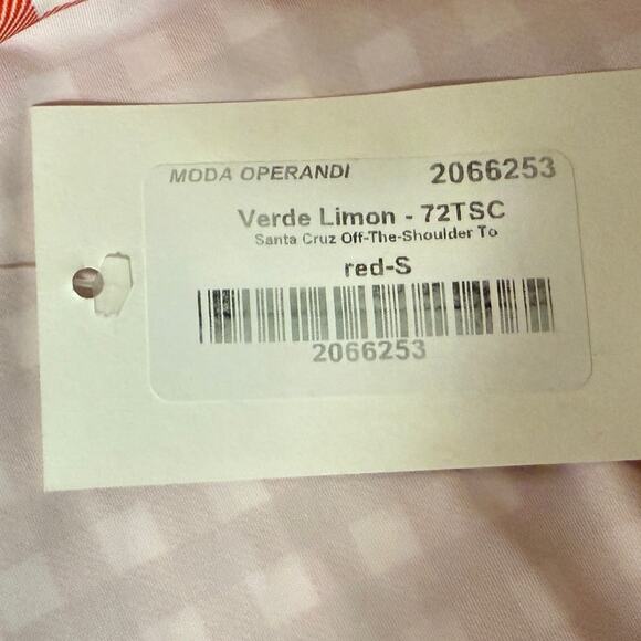 Verdelimon Santa Cruz Off-The-Soulder Top/ Low Rise Bottom Bikini Set Size S - Picture 7 of 11